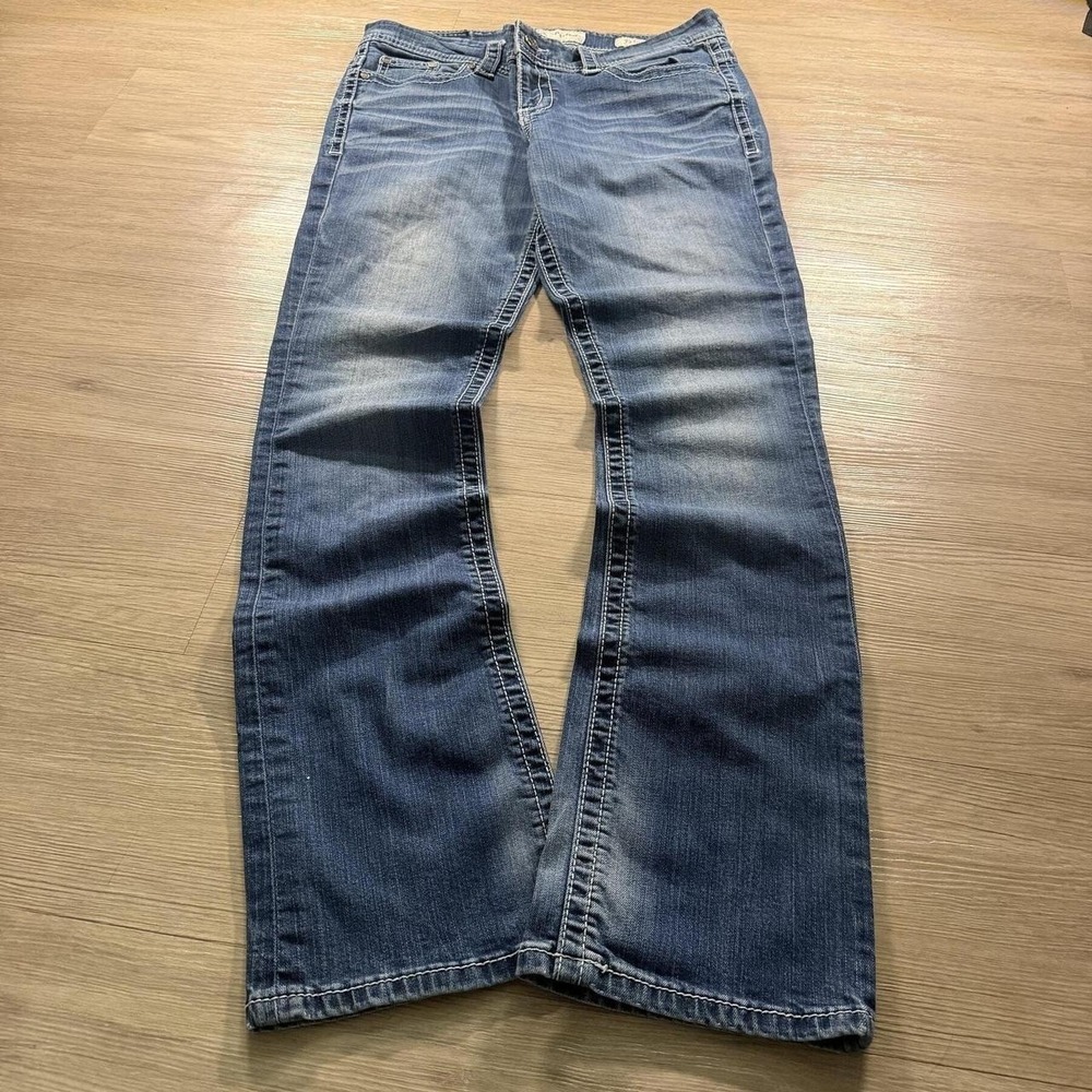 30x32 Blue Faded Low Rise Bootcut Jeans Y2K Indie 2000s